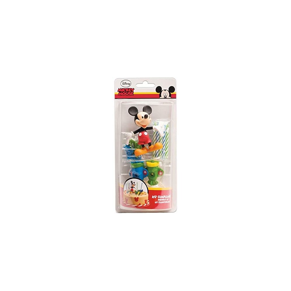 Candelina in PVC Mikey Mouse Disney da 11 x 5 x 23 cm, statuetta per torte