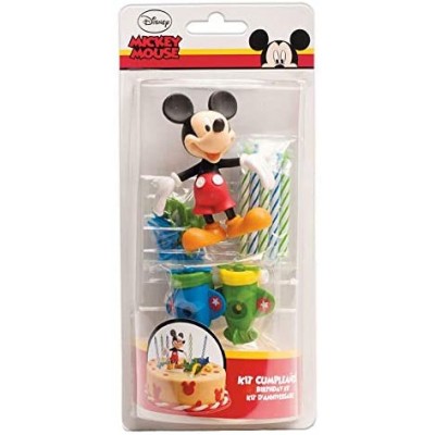 Candelina in PVC Mikey Mouse Disney da 11 x 5 x 23 cm, statuetta per torte