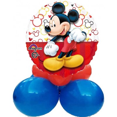 Centrotavola palloncini Mickey Muse Disney, allestimento per feste