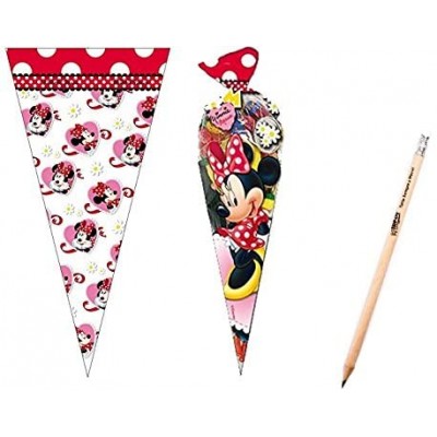 Set da 20 bustine triangolari di Minnie mouse Disney, per regalini