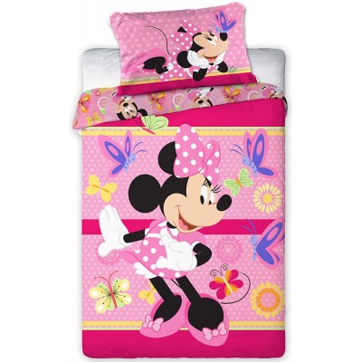 Set lenzuola 100 x 135cm di Minnie mouse, con federa cuscino, idea regalo