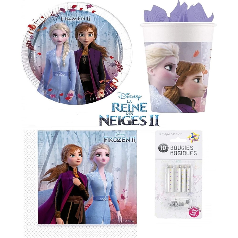 Kit compleanno Frozen 2 per 16 bambini, accessori per feste