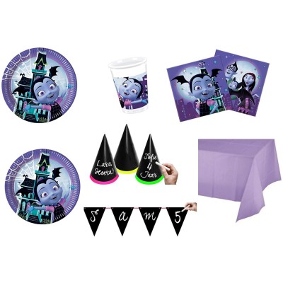 Kit compleanno Vampirina per 32 bambini - Disney, coordinato tavola