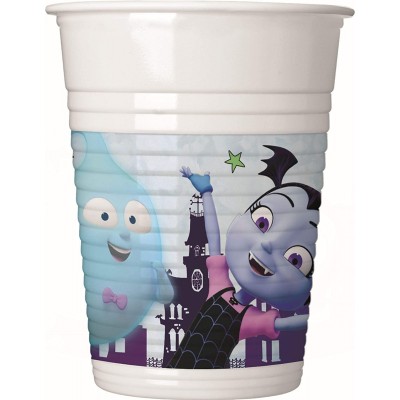 Kit da 8 bicchieri Vampirina di plastica - Disney