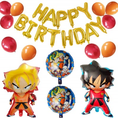 Palloncini per feste Dragon Ball, 5 supershape in alluminio