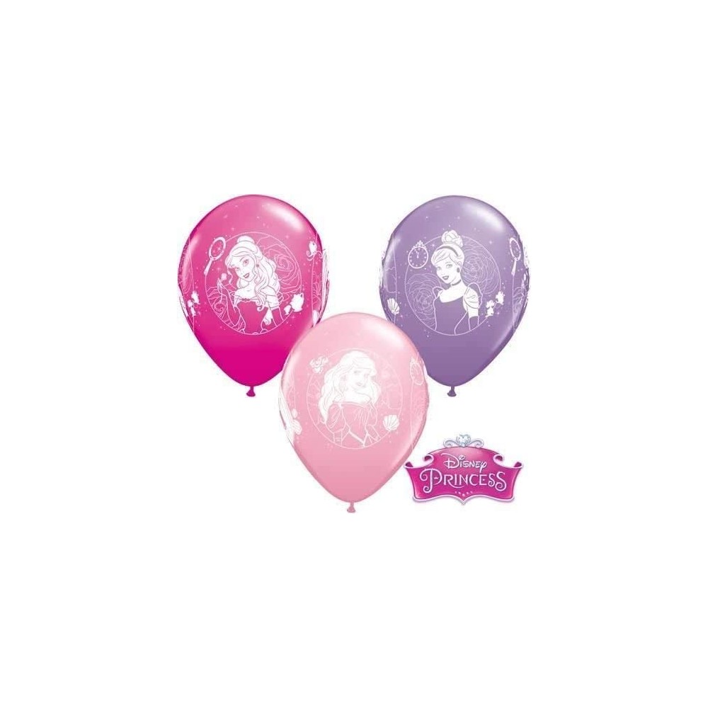 Set da 6 Palloncini Principesse Disney da 30 cm - Qualatex