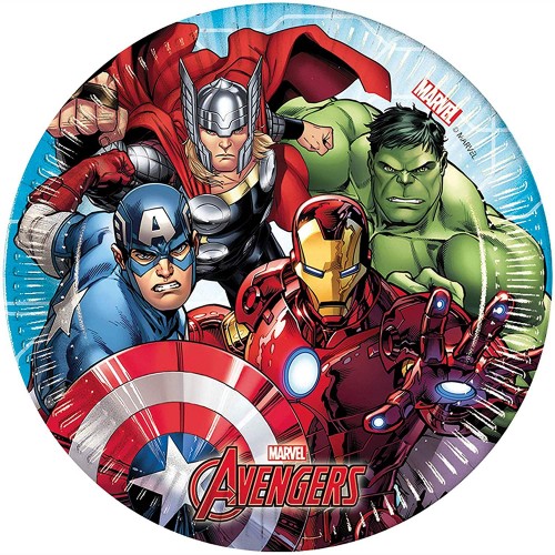 Kit compleanno per 24 Persone Avengers, accessori tavola