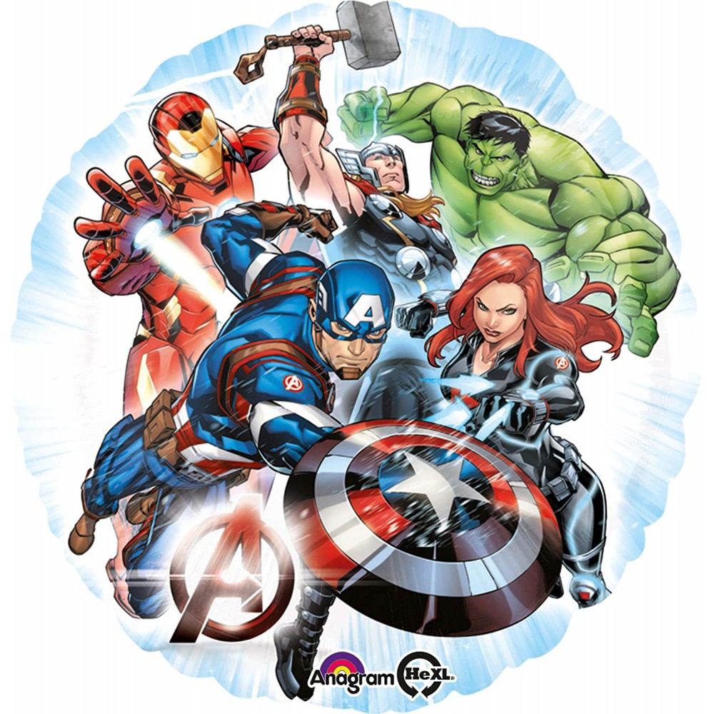 Palloncino foil Avengers da 42 cm, per feste di compleanno